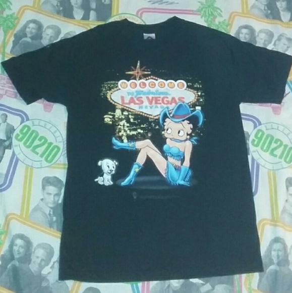 2001 Betty Boop Las Vegas Nevada Vintage Shirt Tee - Picture 2 of 5